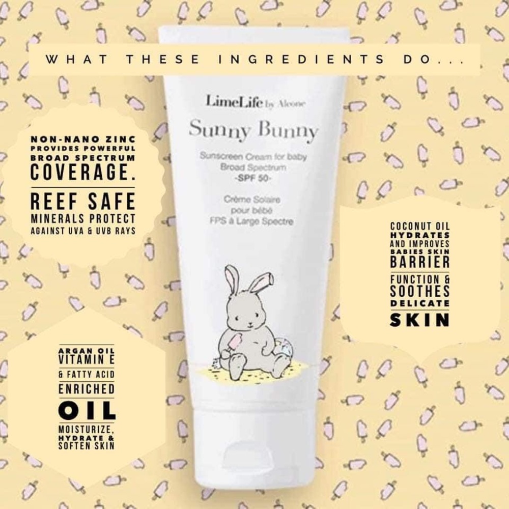 Sunny bunny kids sunscreen. SPF 50